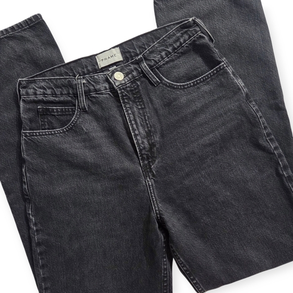 FRAME Le High N Tight Straight Leg Jeans Inkwell Denim 27 - Picture 6 of 14